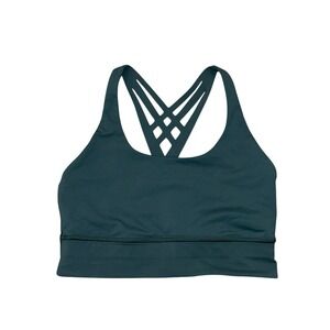 Lululemon Mind Over‎ Miles Bra Jasper Green Size 8